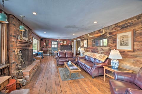 Living Room | Wood-Burning Fireplace | 3,700 Sq Ft