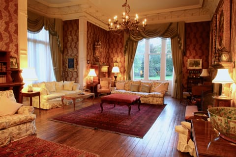 The Opulent drawing room has mood lighting