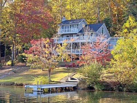 Welcome to Pawleys Place, a wonderful lakefront home in a peaceful cove at the South end of Lake Lure.