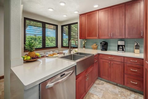 Lawai Beach Resort 1401 - Remodeled Kitchen with Stainless Steel Appliances