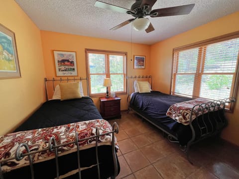 Main Floor Bedroom with Two Twin Beds