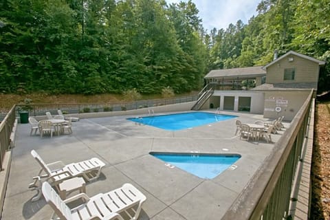 Resort pool with free access