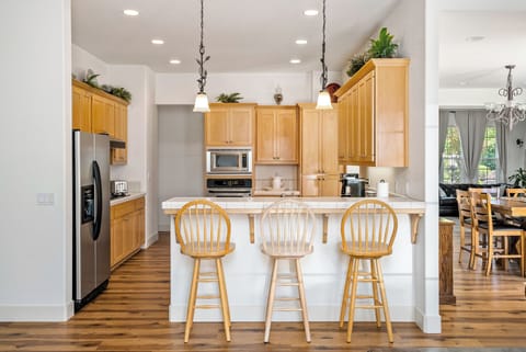 Bar Area and the Kitchen