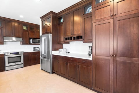 Custom floor-to-ceiling Belmont cabinetry