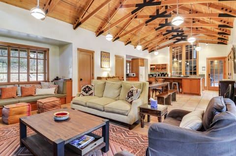 Pool House living space, a wonderful gathering area