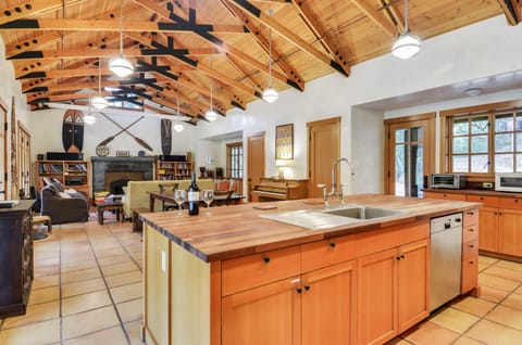 The kitchen island - prep and socialize at the same time