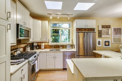 Or straight to the kitchen for a snack.