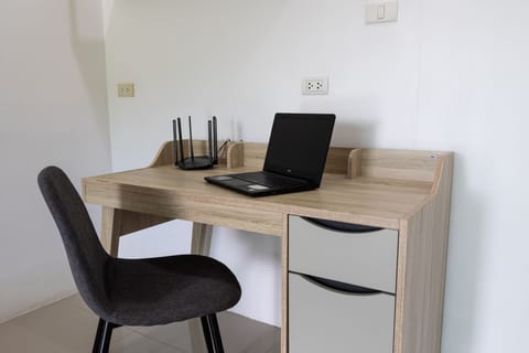 Working desk with fiber optic wifi and router internet fee in throughout villa