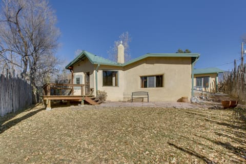 Taos Vacation Rental | 3BR | 2BA | 2,500 Sq Ft | 1 Small Step to Enter