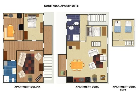 Koritnica Apartments - floor plan