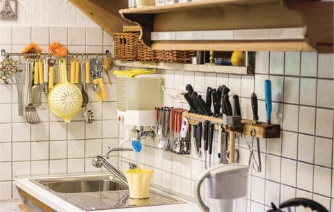 Fridge, stovetop, dishwasher, cookware/dishes/utensils