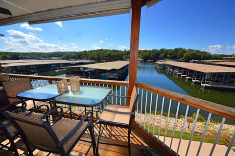 Our waterfront condo is located in a quiet, no wake cove.
