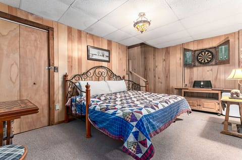 Daybed & trundle (pulled out) located in a small room on the lower level.