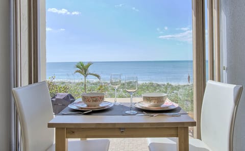 Enjoy views of the Gulf of Mexico while you eat