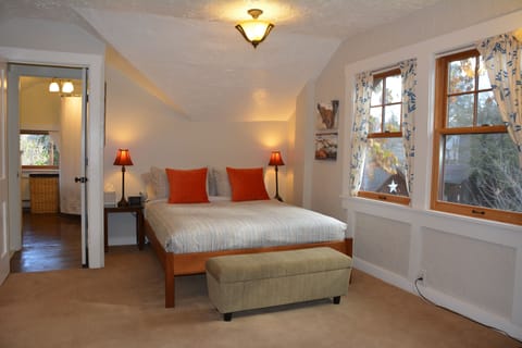 Bedroom showing queen bed