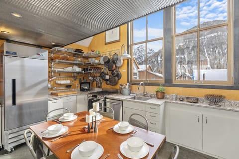 Kitchen with view - - 216 East Galena - Vivid Vacation Rentals