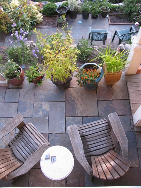 Patios from above.