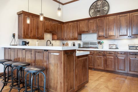 Recently updated kitchen with quartz countertops