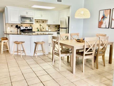 View of dining area and kitchen!
