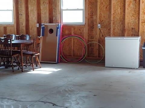 a chest freezer in the garage is available for your catch of the day