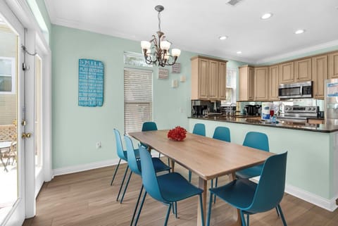 Dining and kitchen area