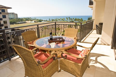 Panoramic ocean view from the lanai of our Hawaii luxury vacation rental