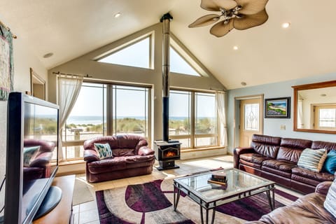 Enjoy watching the waves roll in from the comfort of the great room.