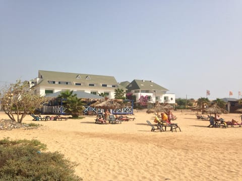 View  of resort from beach