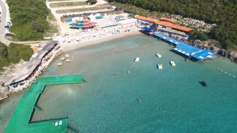 Sun loungers, beach towels