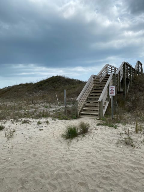 Beach nearby, sun loungers