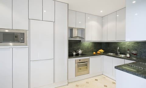 Large kitchen fully equipped including microwave, dishwasher and washing machine