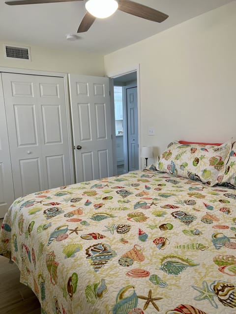 King size bed in second bedroom