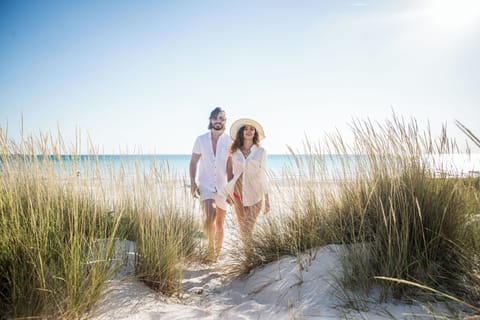 On the beach