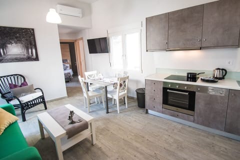 New Modern Apartment in Chania,Kitchen and dining area