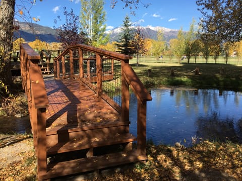 BEAUTIFUL New bridge beside the house. 