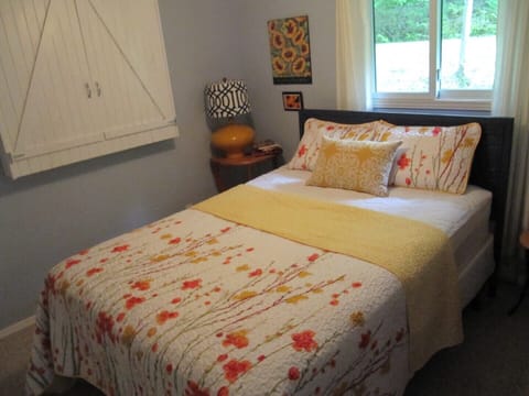 One of two lovely bedrooms with queen size beds.