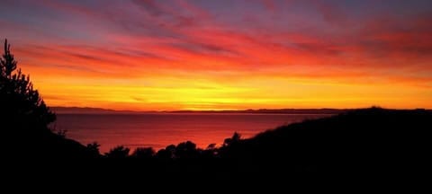 February Sunset as seen from the balcony. - February Sunset as seen from the balcony.