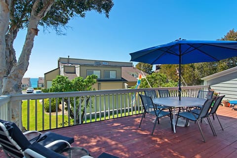 Deck off master bedroom and living room