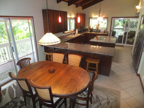 dining room and kitchen