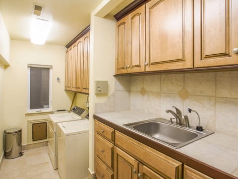 The laundry room located on the main floor. (second floor)