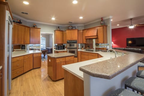 Kitchen with Island and Bar Seating