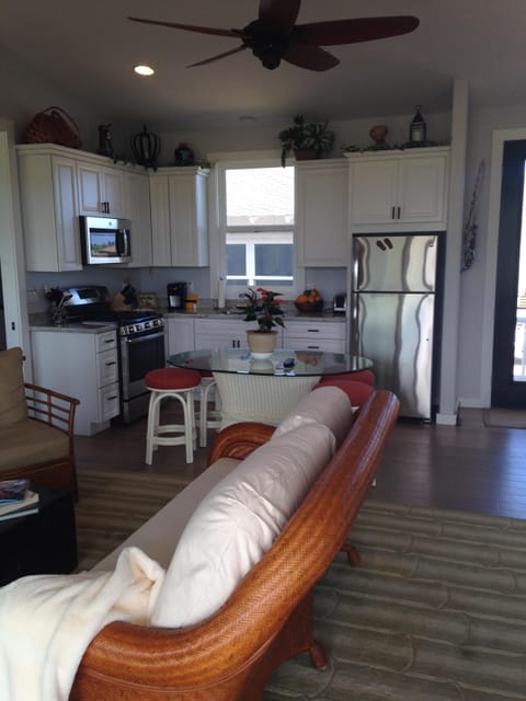 GUEST HOUSE OPEN FLOOR PLAN LIVING, DINING AND KITCHEN AREA