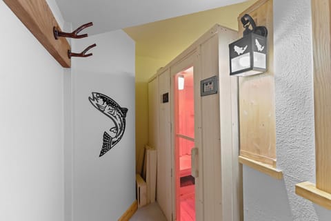 Relax in the private sauna after a long day of adventure.