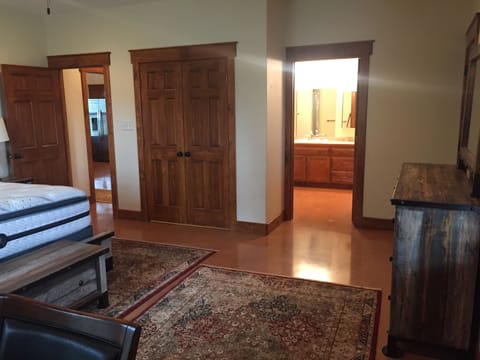 Study desk, large closet, chest, ez chair