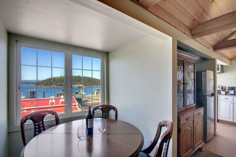 Watch the comings and goings of the ferry and boat traffic