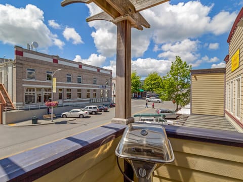 View of 1st street from the deck