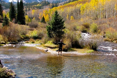 Fly fishing is a year-round sport in the Aspen/Snowmass area.  Photo courtesy Aspen Chamber Resort Association, Juan Grobler.