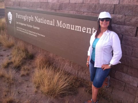 Leticia at the Petroglyphs!