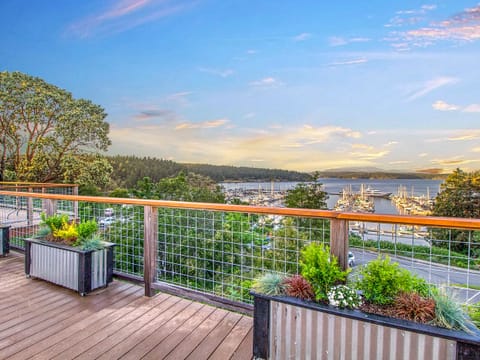 View of Friday Harbor from shared deck