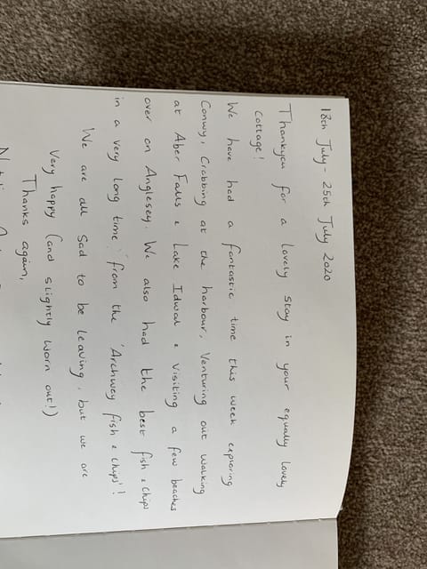 Happy holidaymakers July 2020